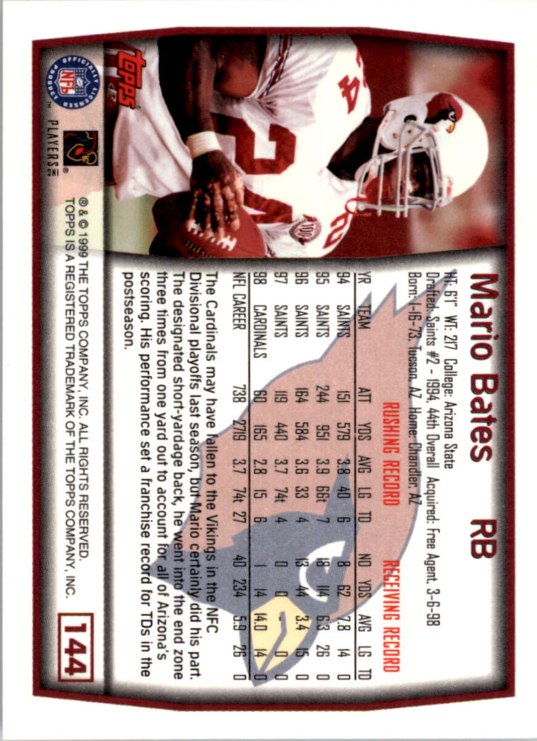A8422- 1999 Topps Collection Football Cards 1-200 -You Pick- 15+ FREE US SHIP - Picture 277 of 387