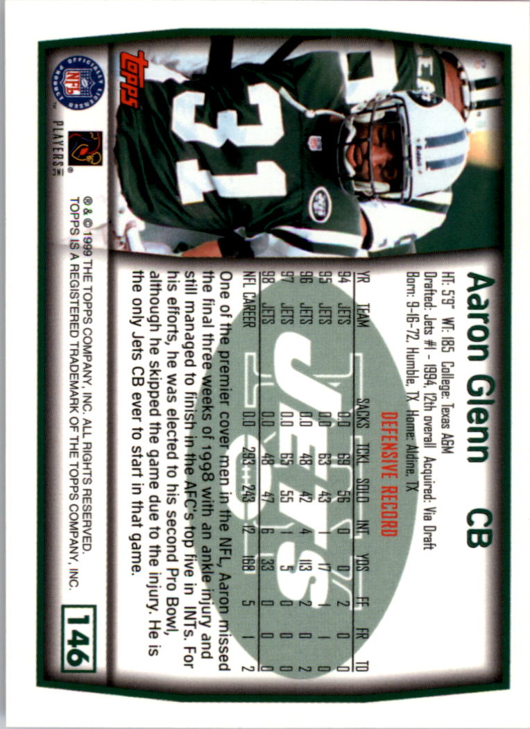 A8422- 1999 Topps Collection Football Cards 1-200 -You Pick- 15+ FREE US SHIP - Picture 281 of 387