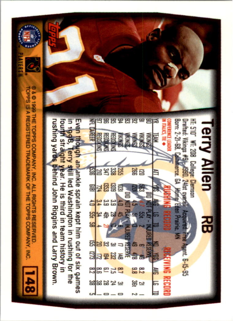 A8422- 1999 Topps Collection Football Cards 1-200 -You Pick- 15+ FREE US SHIP - Picture 285 of 387
