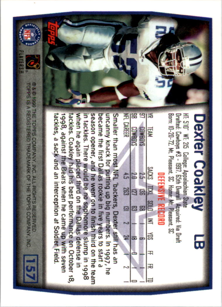A8422- 1999 Topps Collection Football Cards 1-200 -You Pick- 15+ FREE US SHIP - Picture 303 of 387
