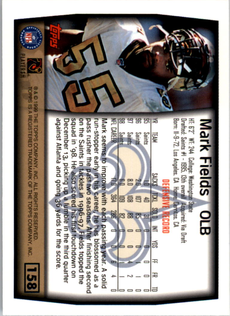 A8422- 1999 Topps Collection Football Cards 1-200 -You Pick- 15+ FREE US SHIP - Picture 305 of 387