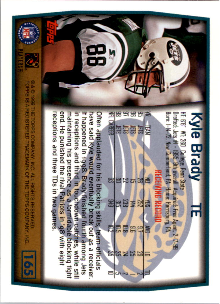 A8422- 1999 Topps Collection Football Cards 1-200 -You Pick- 15+ FREE US SHIP - Picture 319 of 387