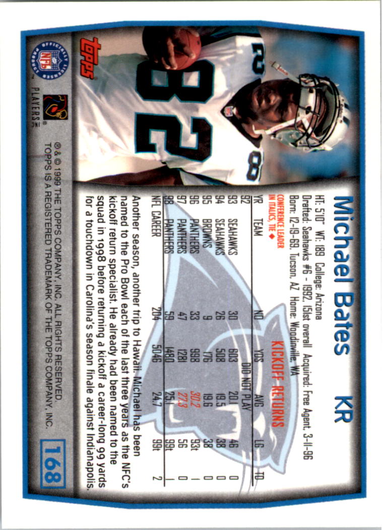A8422- 1999 Topps Collection Football Cards 1-200 -You Pick- 15+ FREE US SHIP - Picture 325 of 387