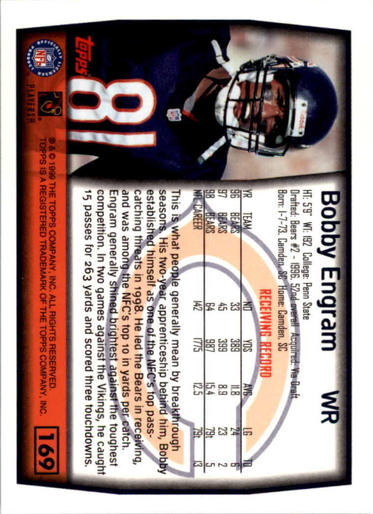 A8422- 1999 Topps Collection Football Cards 1-200 -You Pick- 15+ FREE US SHIP - Picture 327 of 387