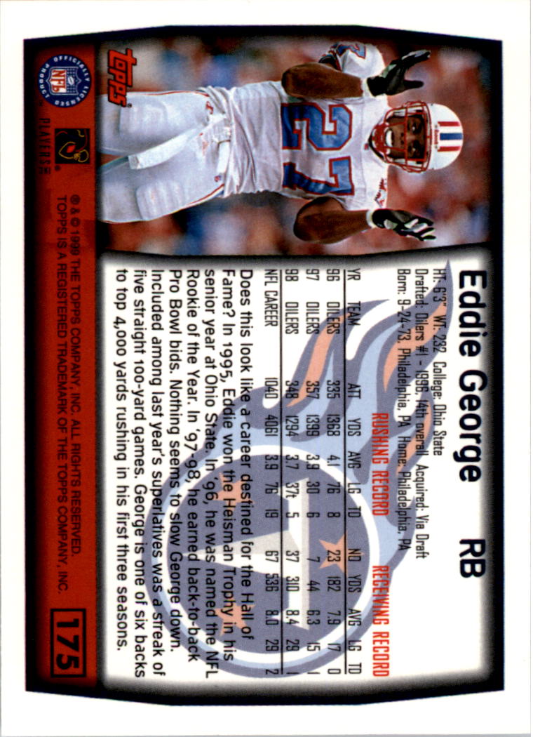 A8422- 1999 Topps Collection Football Cards 1-200 -You Pick- 15+ FREE US SHIP - Picture 339 of 387