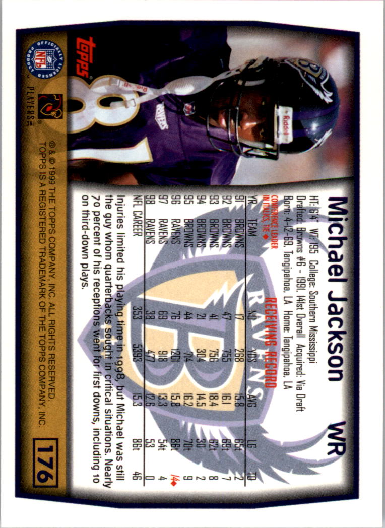 A8422- 1999 Topps Collection Football Cards 1-200 -You Pick- 15+ FREE US SHIP - Picture 341 of 387
