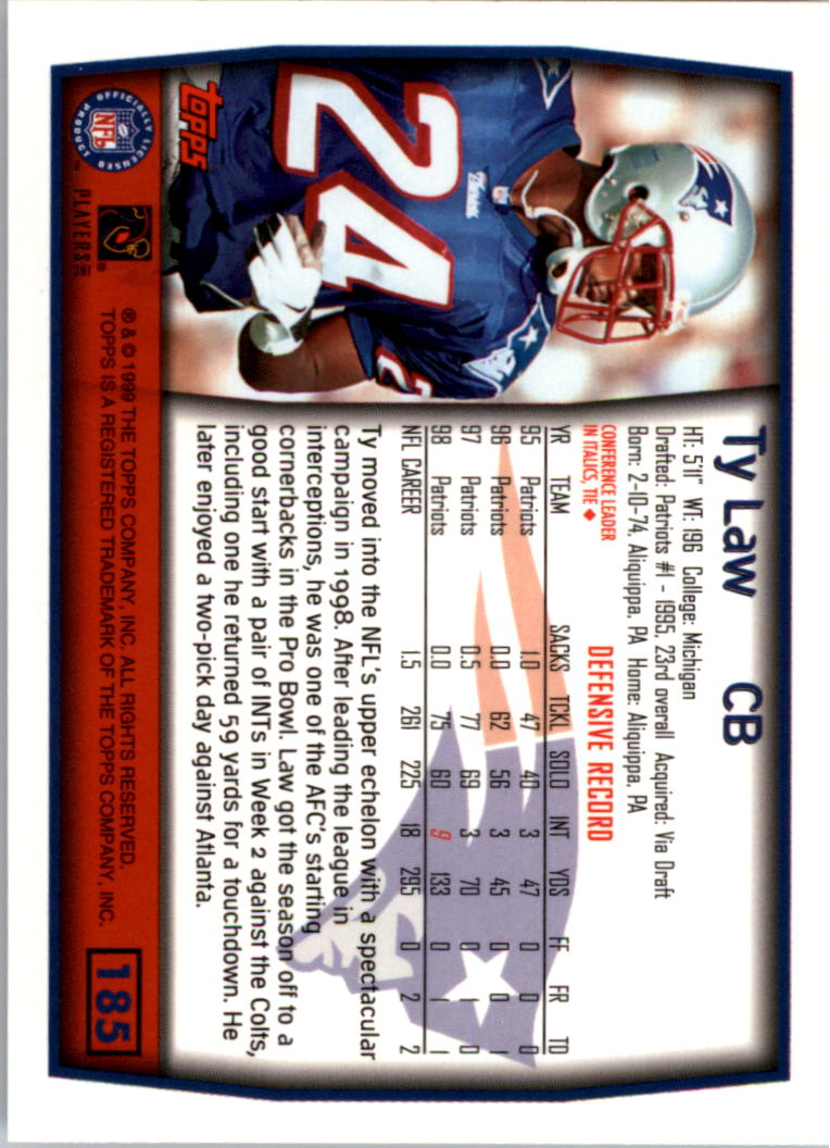 A8422- 1999 Topps Collection Football Cards 1-200 -You Pick- 15+ FREE US SHIP - Picture 357 of 387