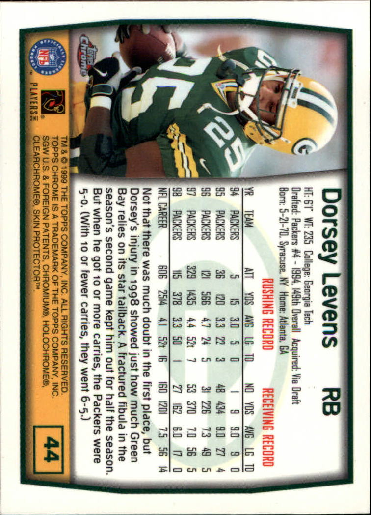 Dorsey Levens - Green Bay Packers (NFL Football Card) 1999