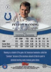 1999 Topps Gold Label Class 2 #61 Peyton Manning back image