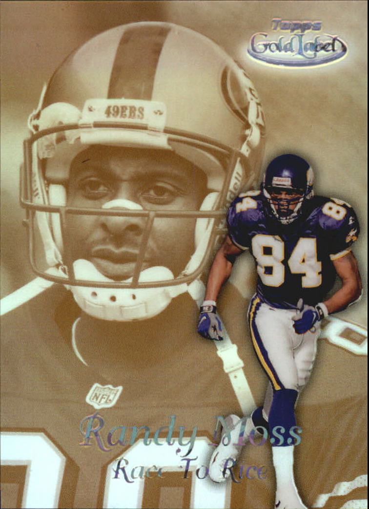 1999 Topps Gold Label Race to Black #R15 Randy Moss