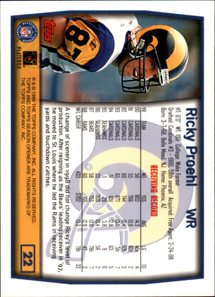 B1290- 1999 Topps Season Opener FB 1-165 +Inserts -You Pick- 15+ FREE US SHIP - Picture 35 of 294