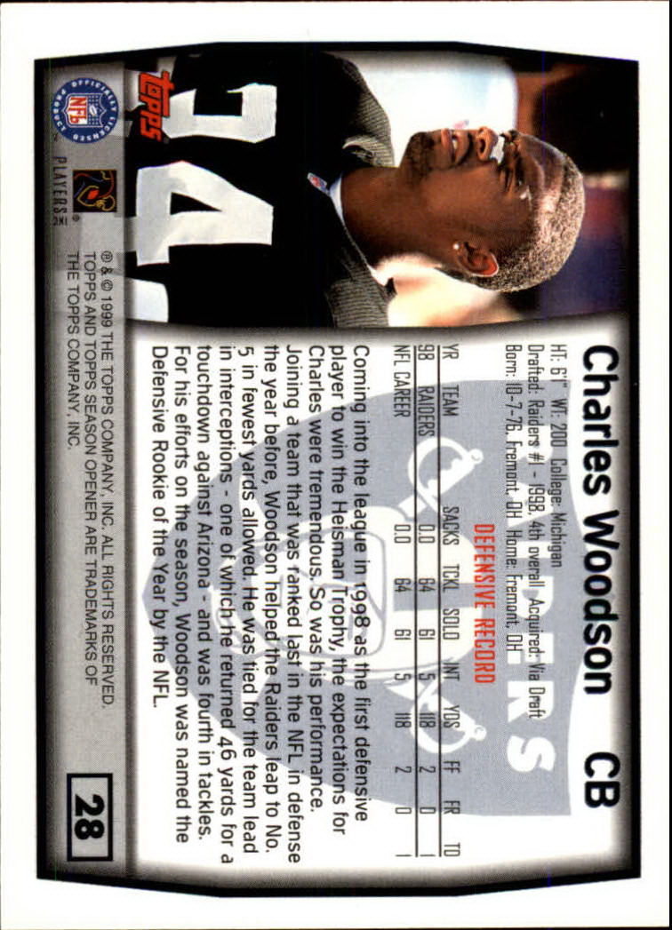 B1290- 1999 Topps Season Opener FB 1-165 +Inserts -You Pick- 15+ FREE US SHIP - Picture 47 of 294