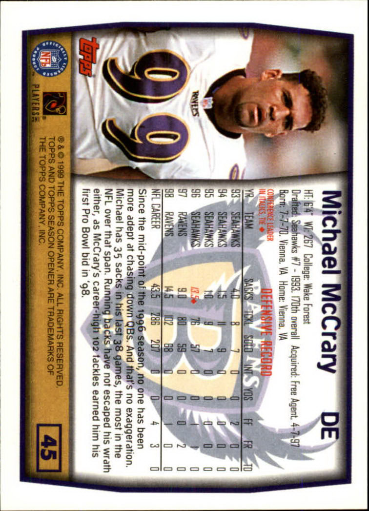 B1290- 1999 Topps Season Opener FB 1-165 +Inserts -You Pick- 15+ FREE US SHIP - Picture 79 of 294