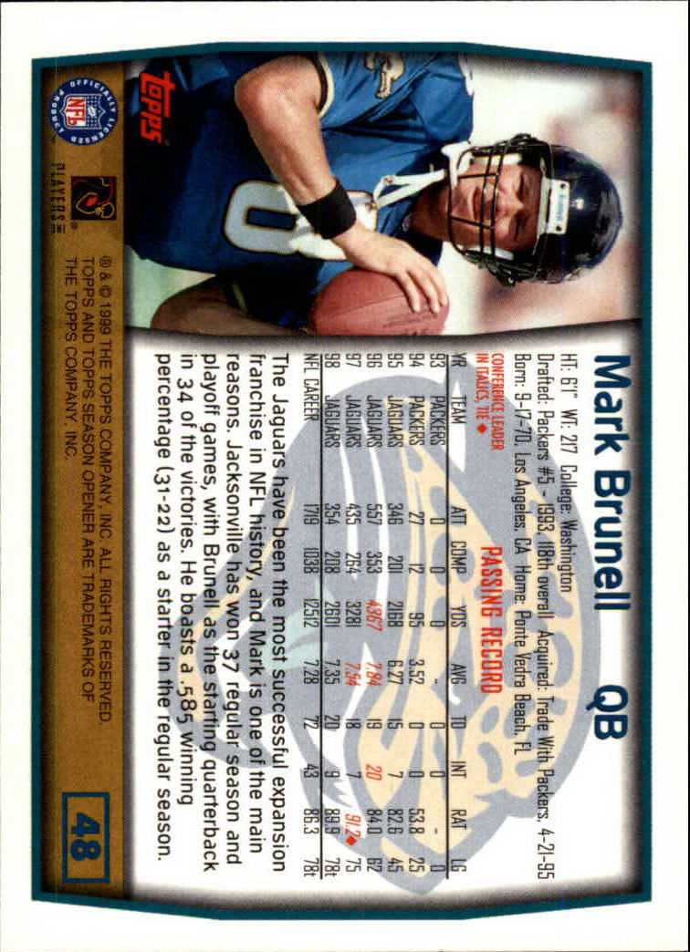 B1290- 1999 Topps Season Opener FB 1-165 +Inserts -You Pick- 15+ FREE US SHIP - Picture 85 of 294