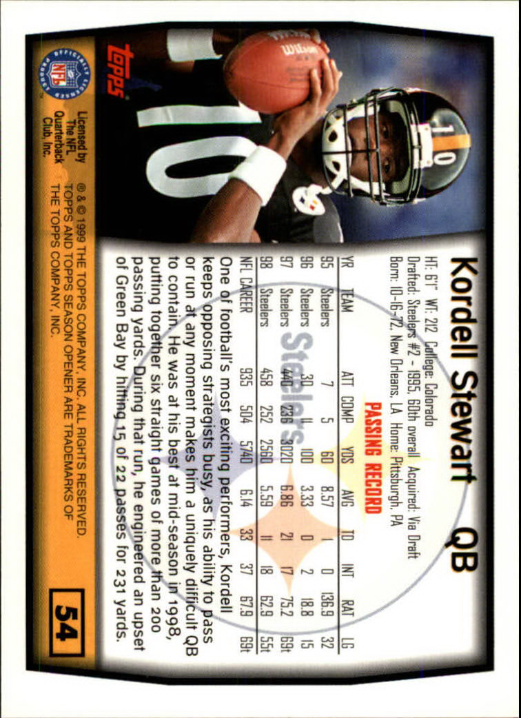 B1290- 1999 Topps Season Opener FB 1-165 +Inserts -You Pick- 15+ FREE US SHIP - Picture 97 of 294