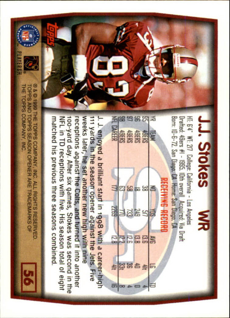 B1290- 1999 Topps Season Opener FB 1-165 +Inserts -You Pick- 15+ FREE US SHIP - Picture 101 of 294