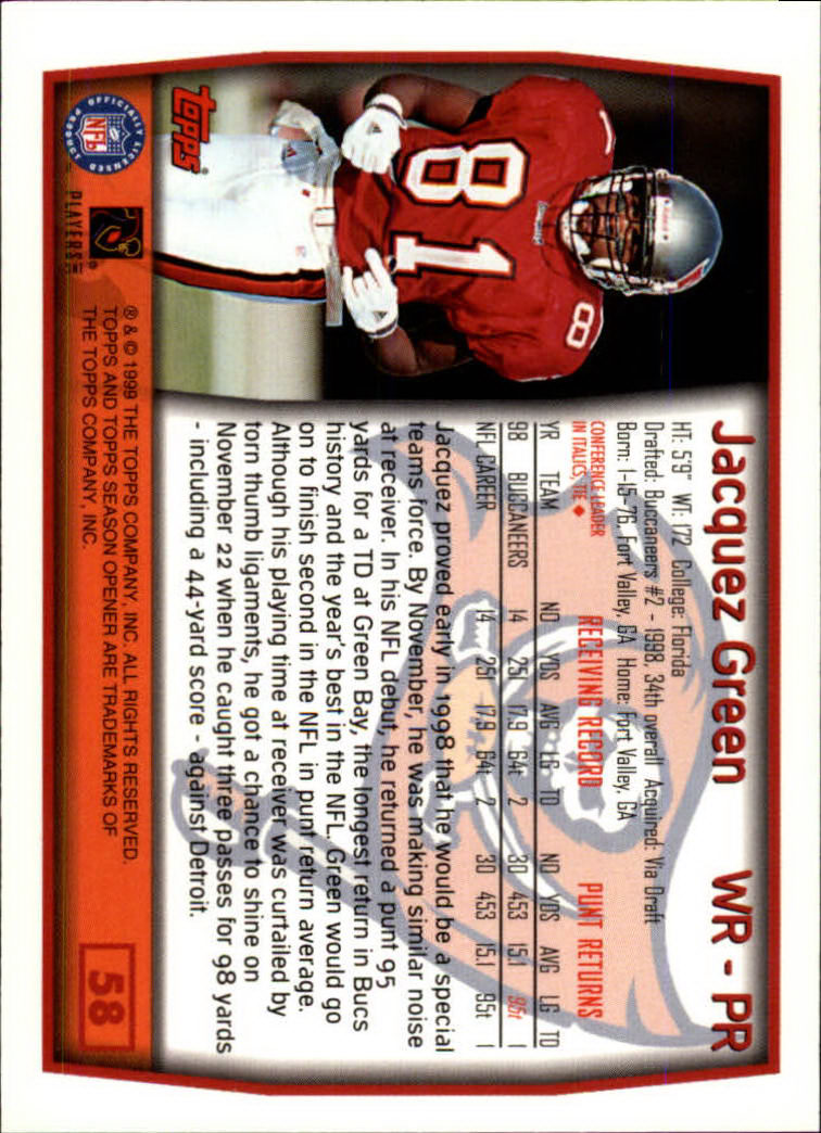 B1290- 1999 Topps Season Opener FB 1-165 +Inserts -You Pick- 15+ FREE US SHIP - Picture 105 of 294
