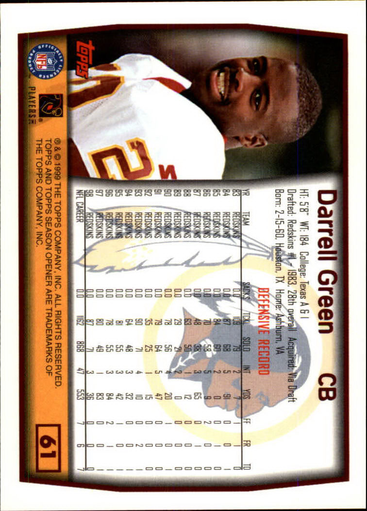 B1290- 1999 Topps Season Opener FB 1-165 +Inserts -You Pick- 15+ FREE US SHIP - Picture 107 of 294
