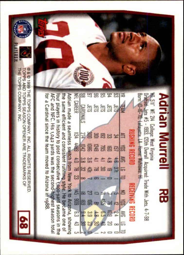 B1290- 1999 Topps Season Opener FB 1-165 +Inserts -You Pick- 15+ FREE US SHIP - Picture 121 of 294