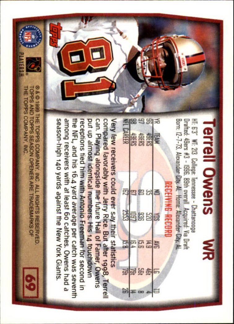 B1290- 1999 Topps Season Opener FB 1-165 +Inserts -You Pick- 15+ FREE US SHIP - Picture 123 of 294