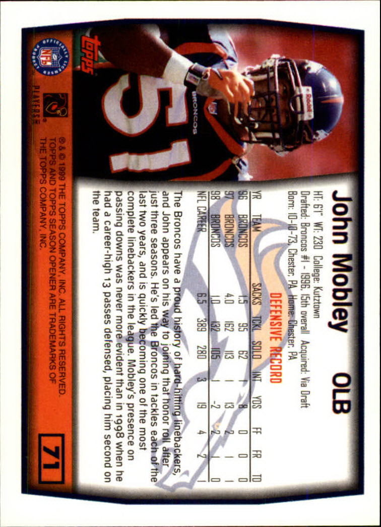B1290- 1999 Topps Season Opener FB 1-165 +Inserts -You Pick- 15+ FREE US SHIP - Picture 127 of 294