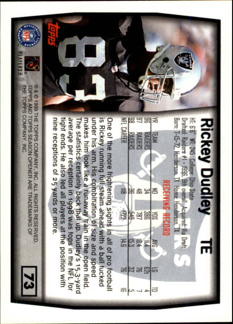 B1290- 1999 Topps Season Opener FB 1-165 +Inserts -You Pick- 15+ FREE US SHIP - Picture 131 of 294