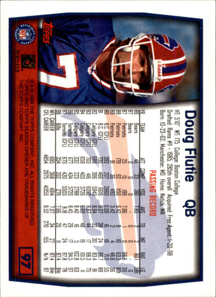 B1290- 1999 Topps Season Opener FB 1-165 +Inserts -You Pick- 15+ FREE US SHIP - Picture 173 of 294