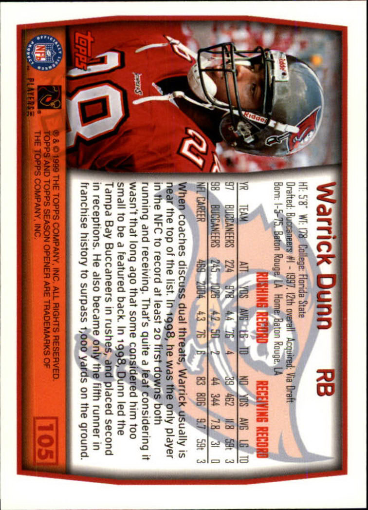 B1290- 1999 Topps Season Opener FB 1-165 +Inserts -You Pick- 15+ FREE US SHIP - Picture 183 of 294