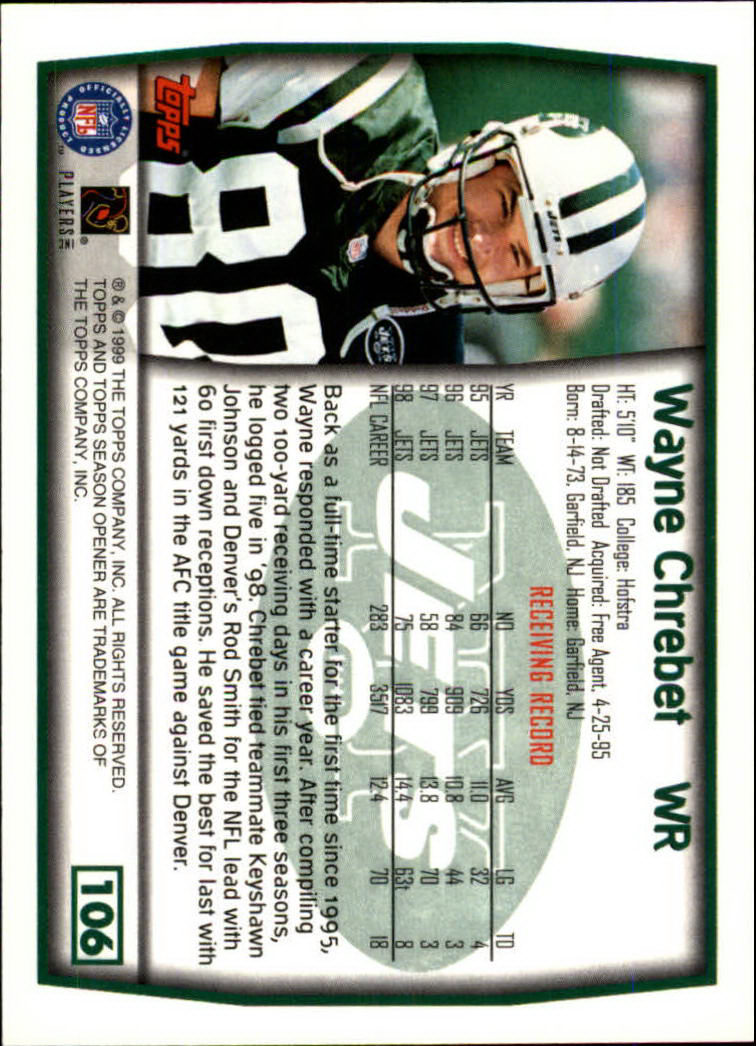 B1290- 1999 Topps Season Opener FB 1-165 +Inserts -You Pick- 15+ FREE US SHIP - Picture 185 of 294