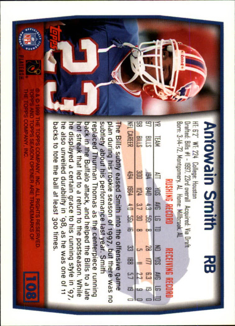 B1290- 1999 Topps Season Opener FB 1-165 +Inserts -You Pick- 15+ FREE US SHIP - Picture 189 of 294