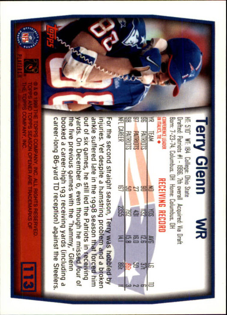B1290- 1999 Topps Season Opener FB 1-165 +Inserts -You Pick- 15+ FREE US SHIP - Picture 199 of 294