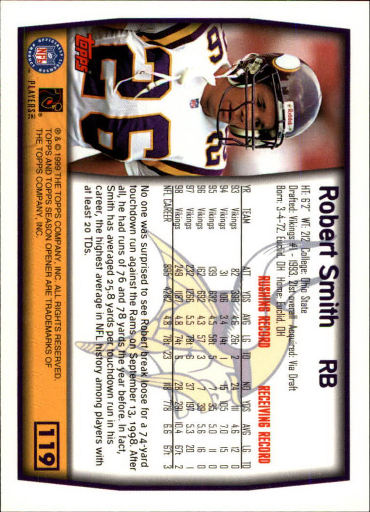 B1290- 1999 Topps Season Opener FB 1-165 +Inserts -You Pick- 15+ FREE US SHIP - Picture 211 of 294