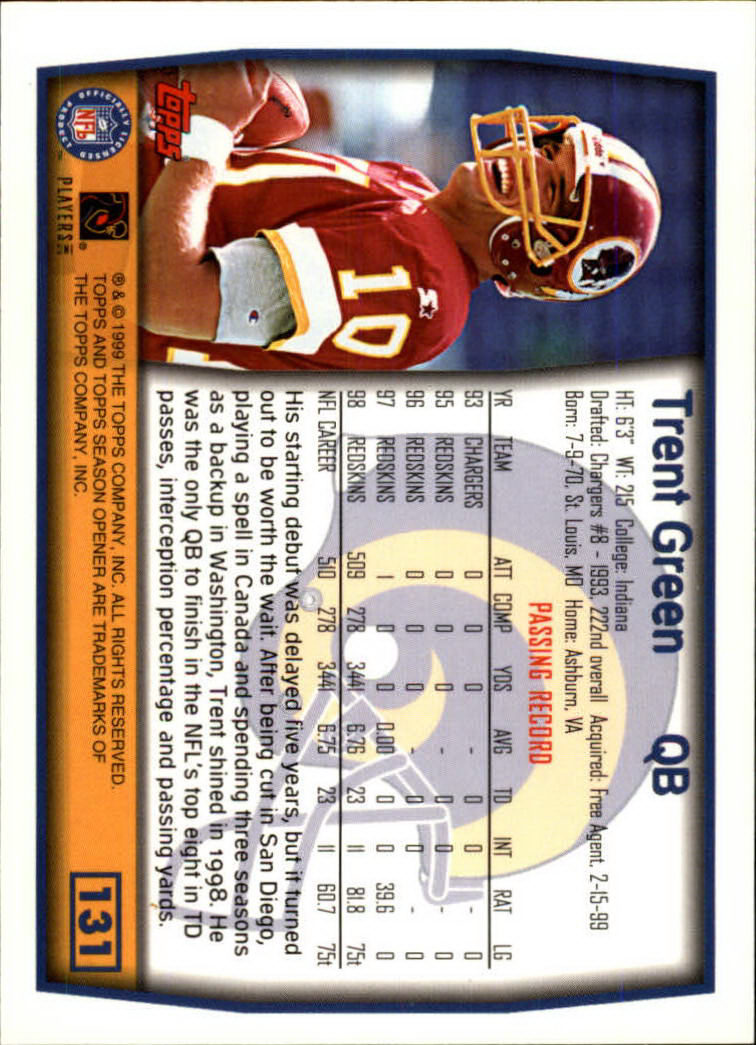 B1290- 1999 Topps Season Opener FB 1-165 +Inserts -You Pick- 15+ FREE US SHIP - Picture 235 of 294