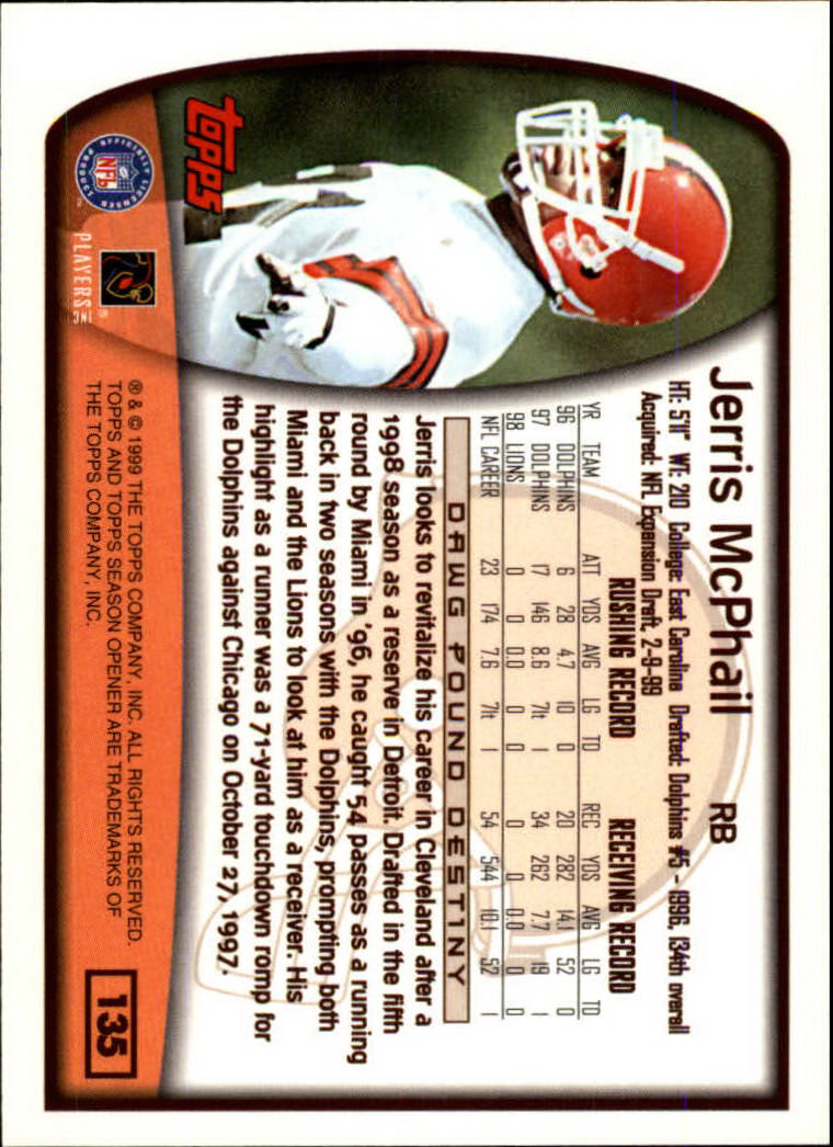 B1290- 1999 Topps Season Opener FB 1-165 +Inserts -You Pick- 15+ FREE US SHIP - Picture 241 of 294