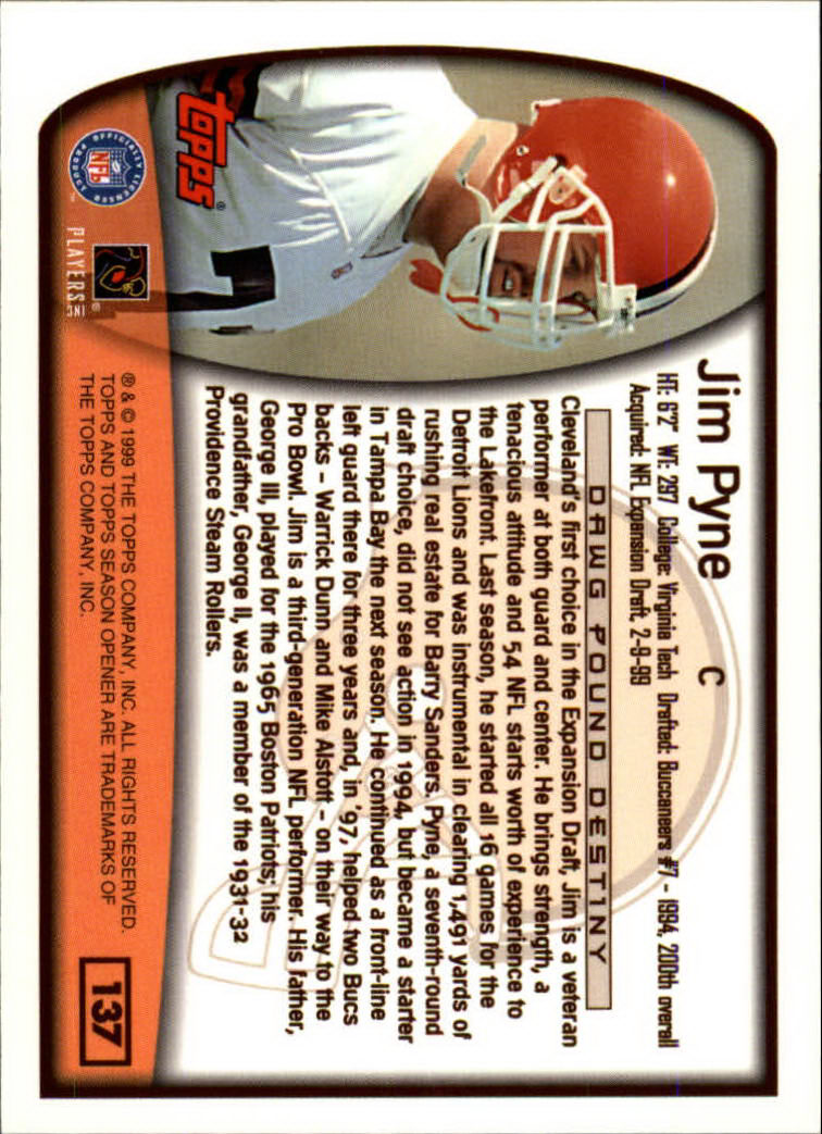 B1290- 1999 Topps Season Opener FB 1-165 +Inserts -You Pick- 15+ FREE US SHIP - Picture 245 of 294