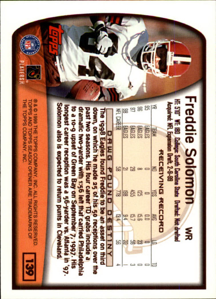 B1290- 1999 Topps Season Opener FB 1-165 +Inserts -You Pick- 15+ FREE US SHIP - Picture 249 of 294