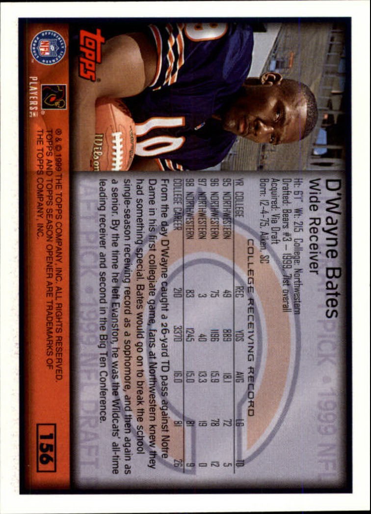B1290- 1999 Topps Season Opener FB 1-165 +Inserts -You Pick- 15+ FREE US SHIP - Picture 279 of 294