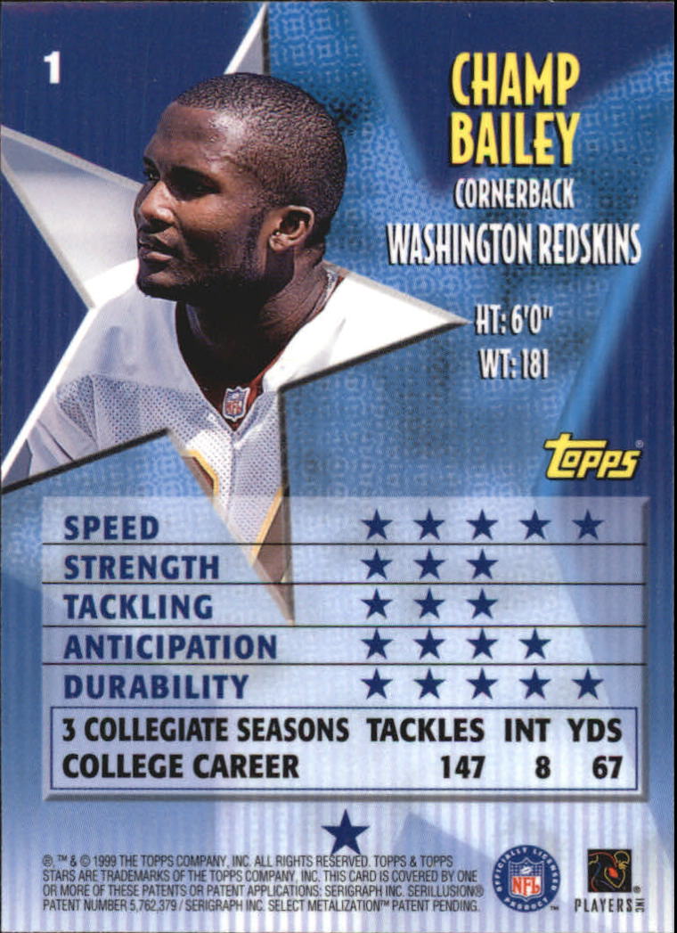 A5970- 1999 Topps Stars FB Cards 1-140 +Parallels -You Pick- 15+ FREE US SHIP - Picture 3 of 494