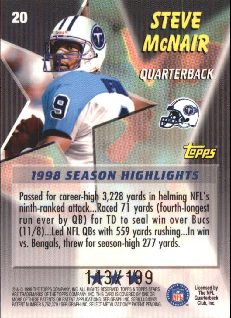 A5970- 1999 Topps Stars FB Cards 1-140 +Parallels -You Pick- 15+ FREE US SHIP - Picture 36 of 494