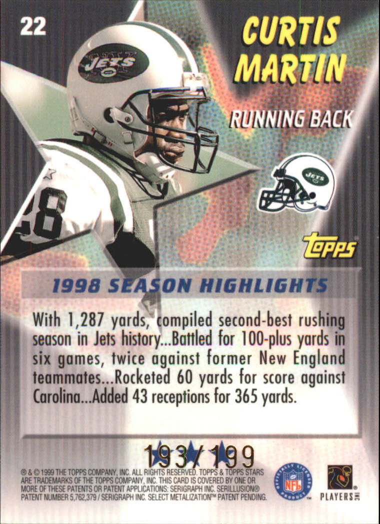 A5970- 1999 Topps Stars FB Cards 1-140 +Parallels -You Pick- 15+ FREE US SHIP - Picture 40 of 494