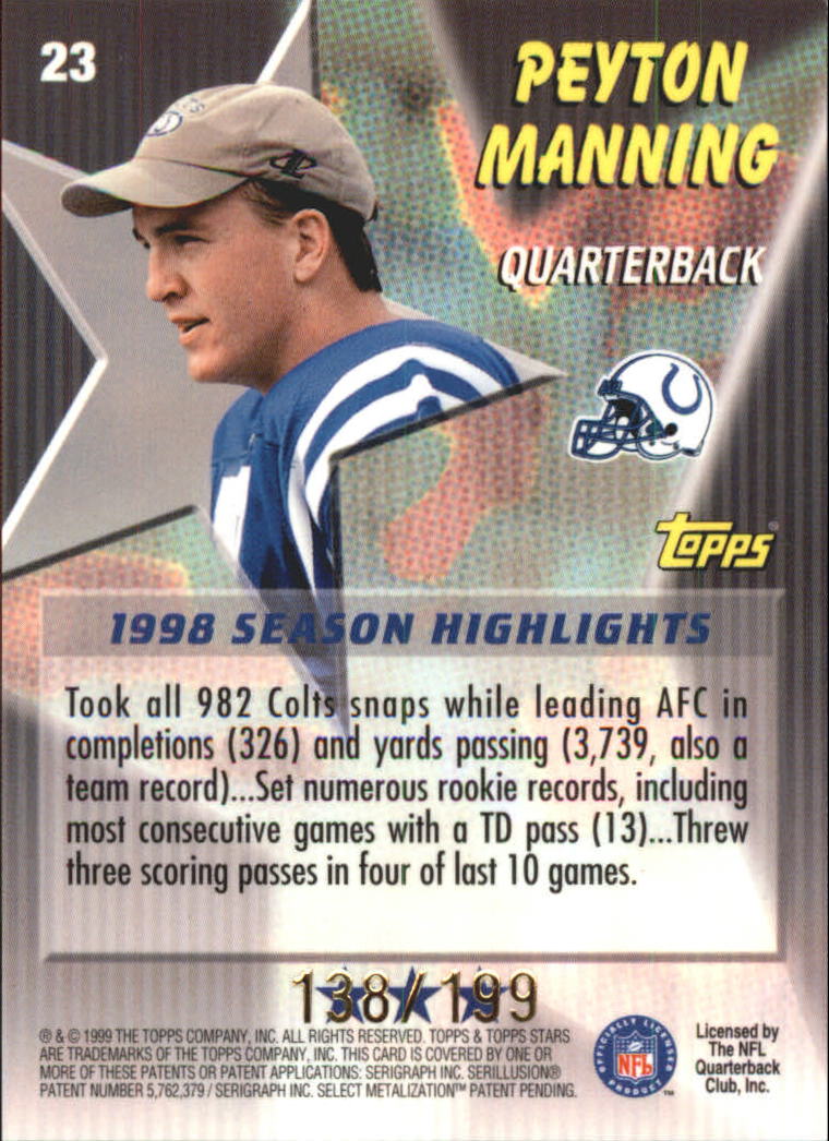 A5970- 1999 Topps Stars FB Cards 1-140 +Parallels -You Pick- 15+ FREE US SHIP - Picture 42 of 494