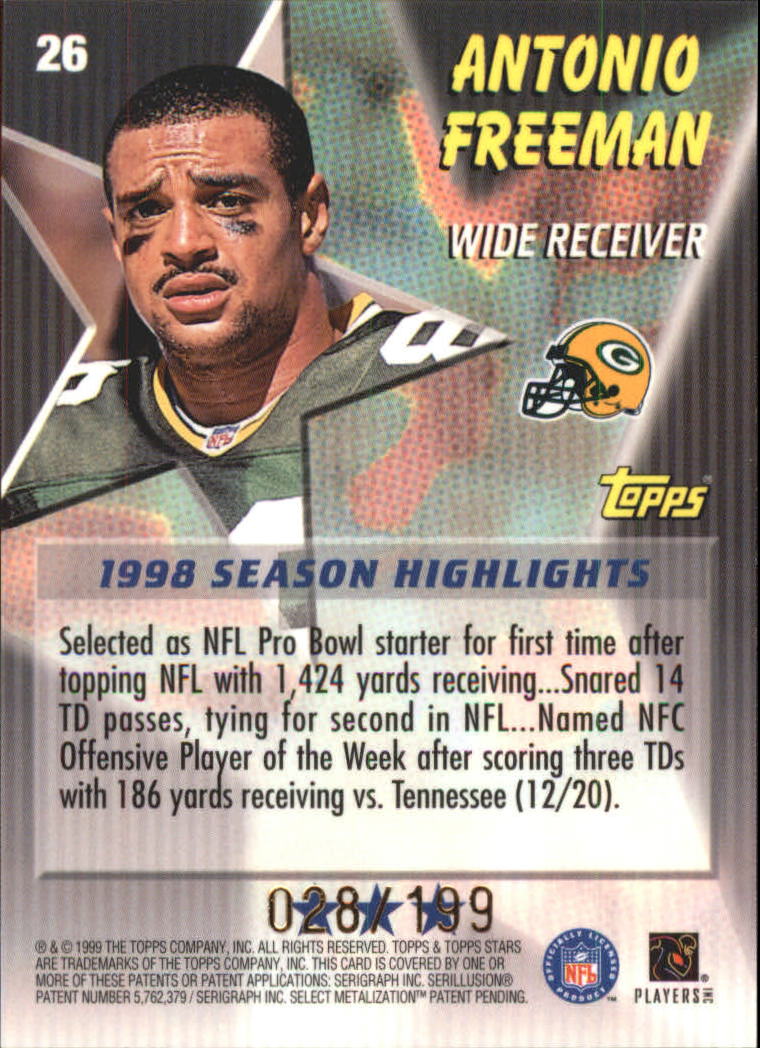 A5970- 1999 Topps Stars FB Cards 1-140 +Parallels -You Pick- 15+ FREE US SHIP - Picture 48 of 494