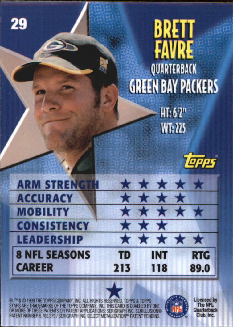 A5970- 1999 Topps Stars FB Cards 1-140 +Parallels -You Pick- 15+ FREE US SHIP - Picture 54 of 494