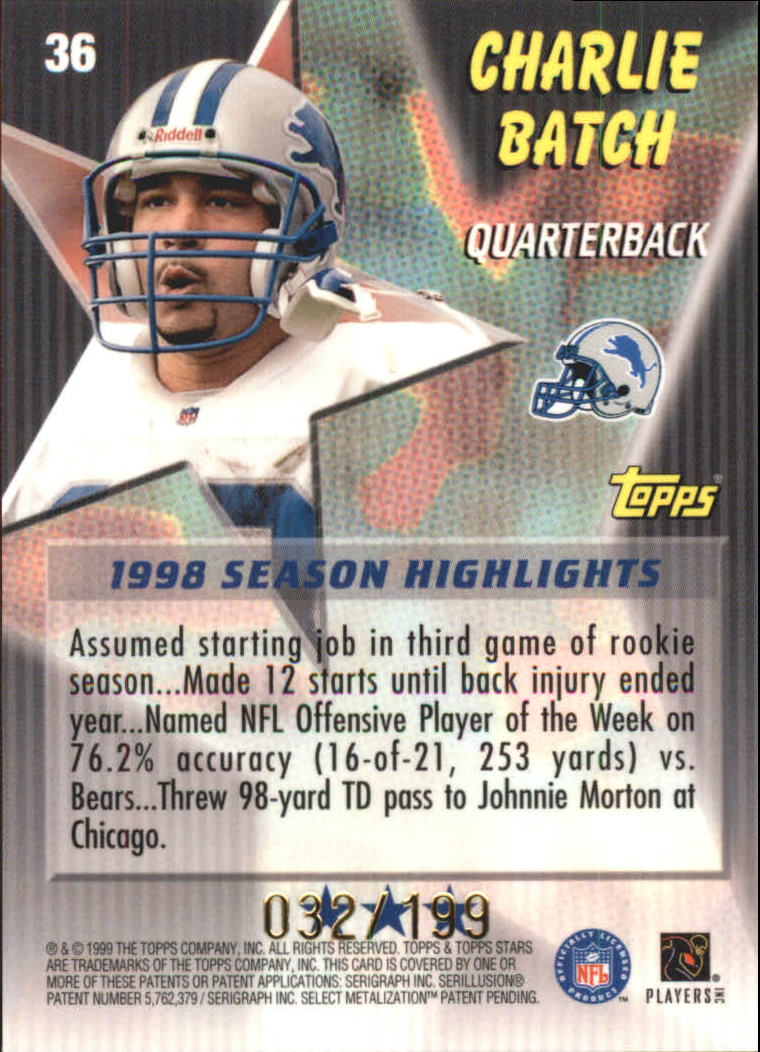 A5970- 1999 Topps Stars FB Cards 1-140 +Parallels -You Pick- 15+ FREE US SHIP - Picture 68 of 494