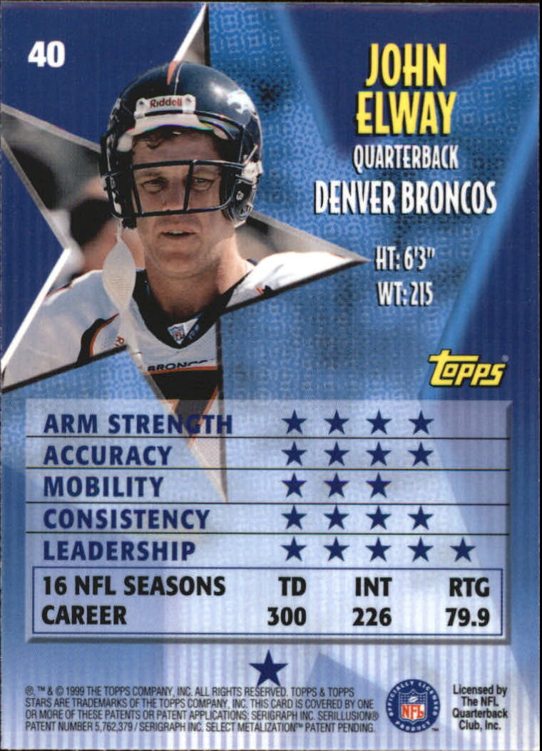 A5970- 1999 Topps Stars FB Cards 1-140 +Parallels -You Pick- 15+ FREE US SHIP - Picture 76 of 494