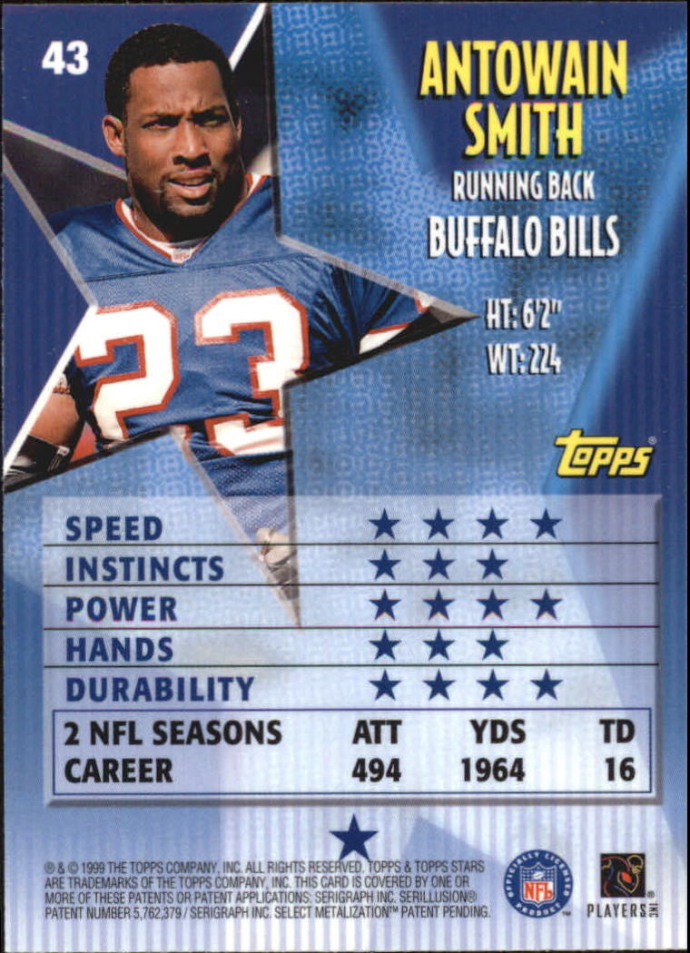 A5970- 1999 Topps Stars FB Cards 1-140 +Parallels -You Pick- 15+ FREE US SHIP - Picture 82 of 494