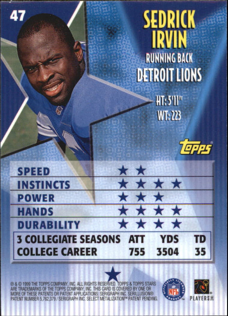 A5970- 1999 Topps Stars FB Cards 1-140 +Parallels -You Pick- 15+ FREE US SHIP - Picture 90 of 494