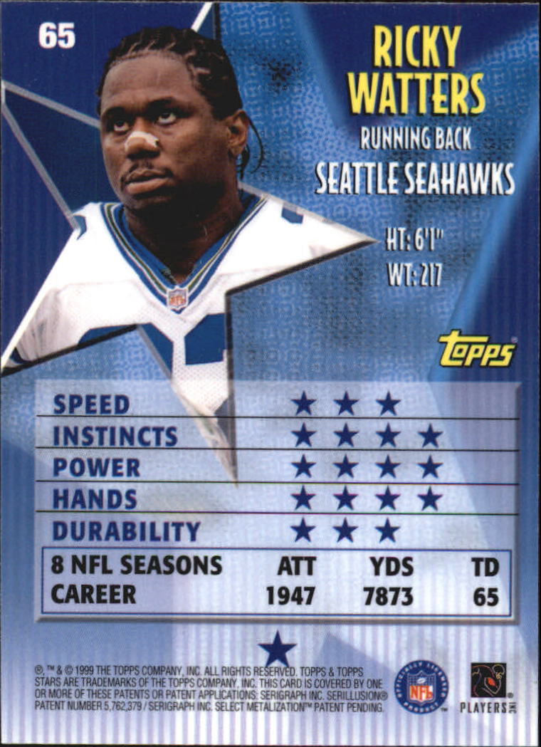 A5970- 1999 Topps Stars FB Cards 1-140 +Parallels -You Pick- 15+ FREE US SHIP - Picture 126 of 494