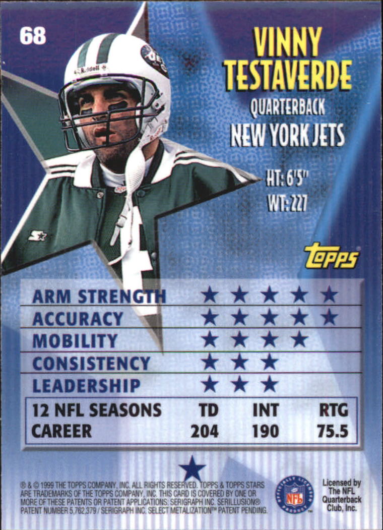 A5970- 1999 Topps Stars FB Cards 1-140 +Parallels -You Pick- 15+ FREE US SHIP - Picture 132 of 494