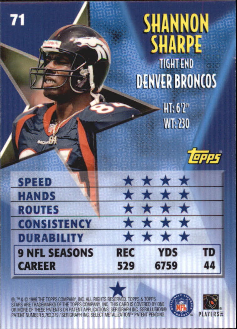 A5970- 1999 Topps Stars FB Cards 1-140 +Parallels -You Pick- 15+ FREE US SHIP - Picture 138 of 494
